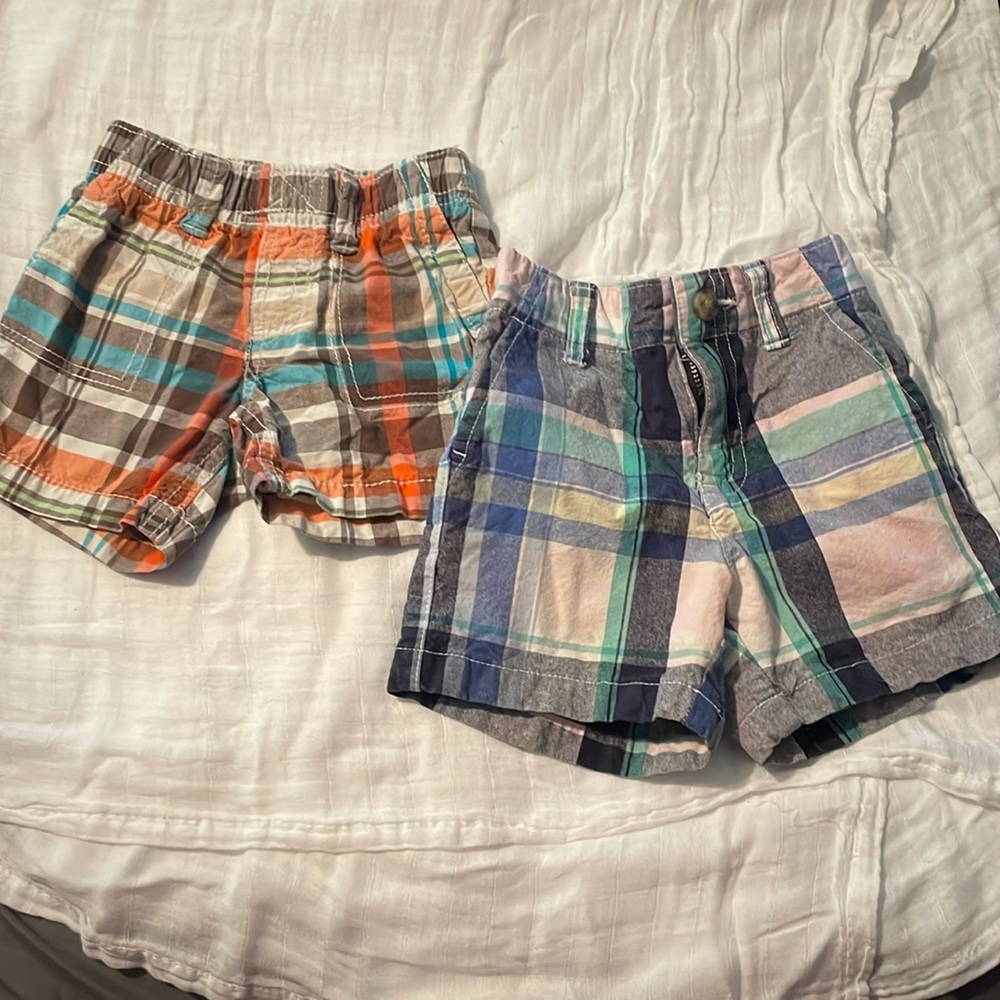 Baby Boy Plaid Shorts